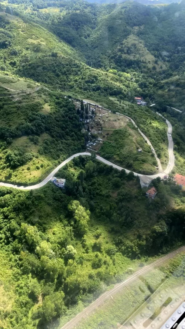 Zonguldak'ta bayram trafiği havadan denetlendi