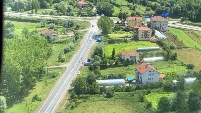 Zonguldak'ta bayram trafiği havadan denetlendi