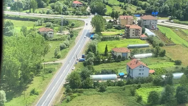 Zonguldak'ta bayram trafiği havadan denetlendi