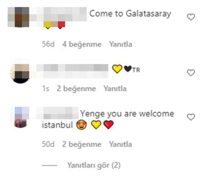 Aslan'ın yeni transferi Cicaldau'nun güzel sevgilisinin paylaşımları 'Come to Galatasaray yenge' yorumlarıyla doldu