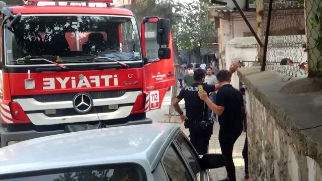Aydın'da helyum gazı ile dolum yapılan bir evde yangın çıktı