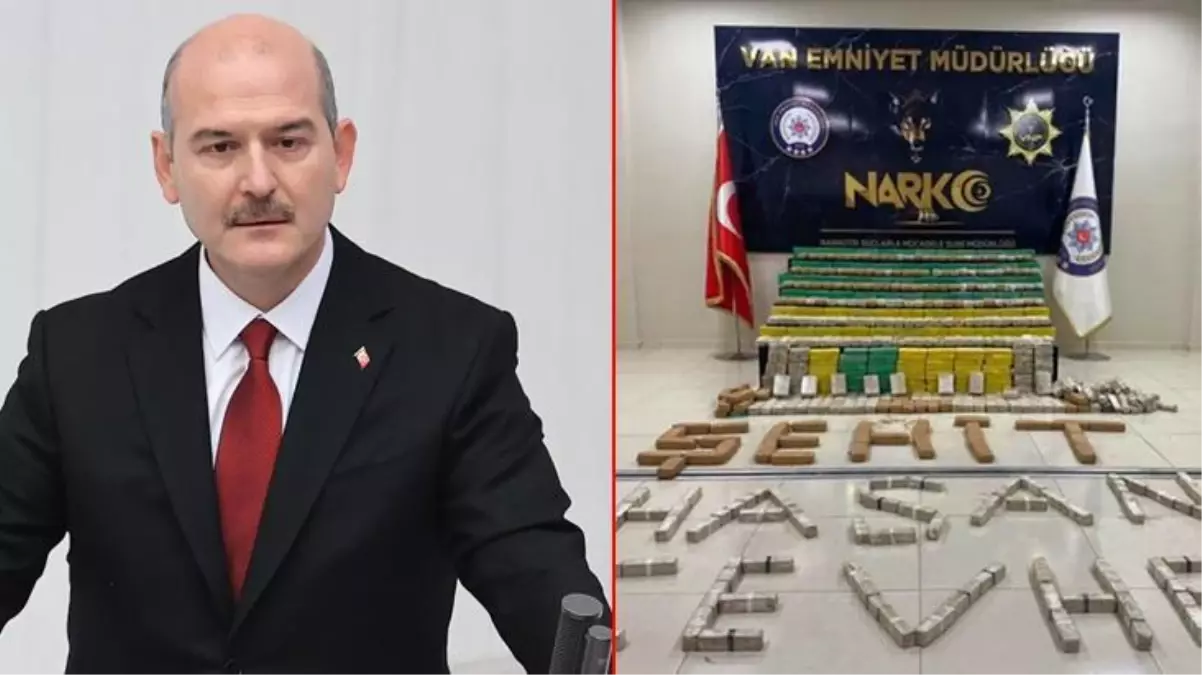 Bakan Soylu, Hakkari'de 449 kilo eroin ele geçiren güvenlik güçlerini tebrik etti