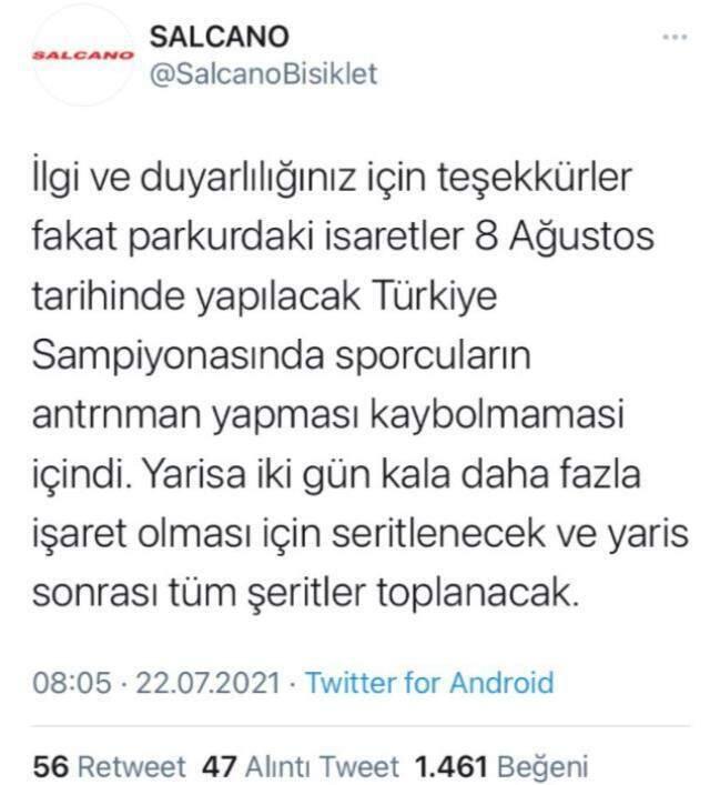 Polonezköy'de vatandaşın çöp zannedip söktüğü şeritler yüzünden sporcular ormanda kayboldu