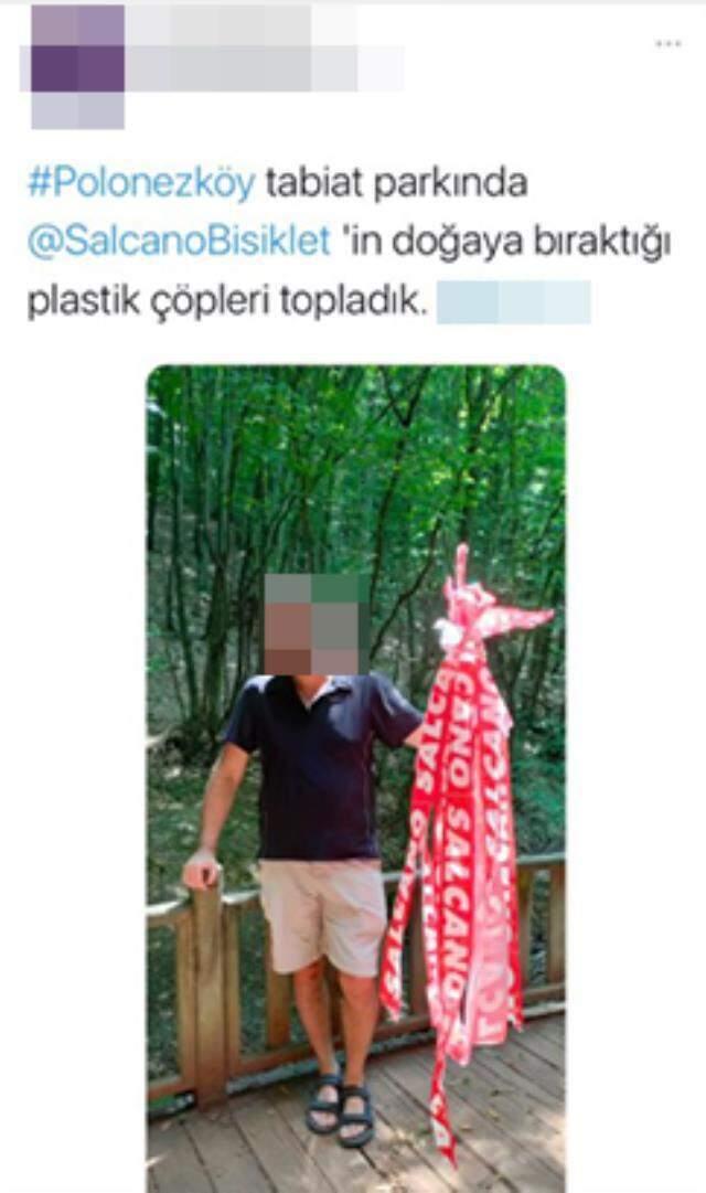 Polonezköy'de vatandaşın çöp zannedip söktüğü şeritler yüzünden sporcular ormanda kayboldu Polonezköy'de vatandaşın çöp zannedip söktüğü şeritler yüzünden sporcular ormanda kayboldu