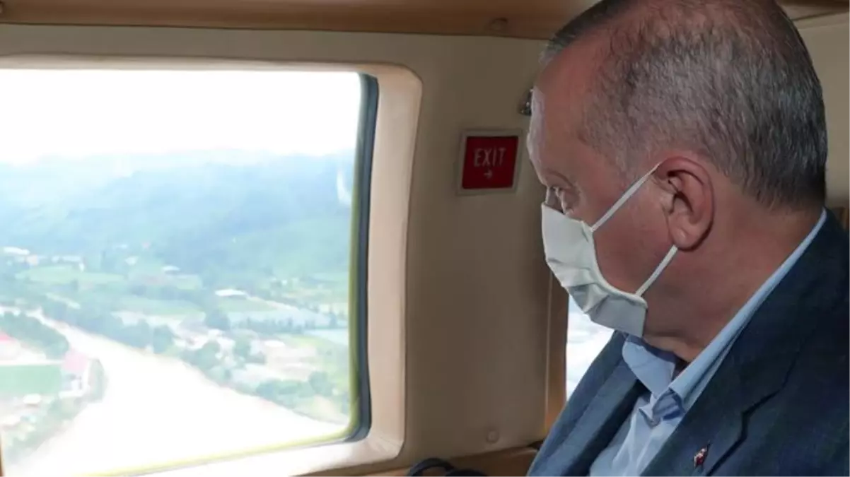 Son Dakika: Cumhurbaşkanı Erdoğan, selin vurduğu Rize'ye gitti! Bölgedeki incelemelerin ardından açıklamalarda bulunacak