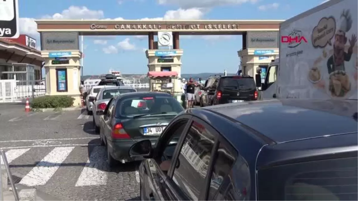 Çanakkale'de tatilcilerin dönüş yoğunluğu sürüyor