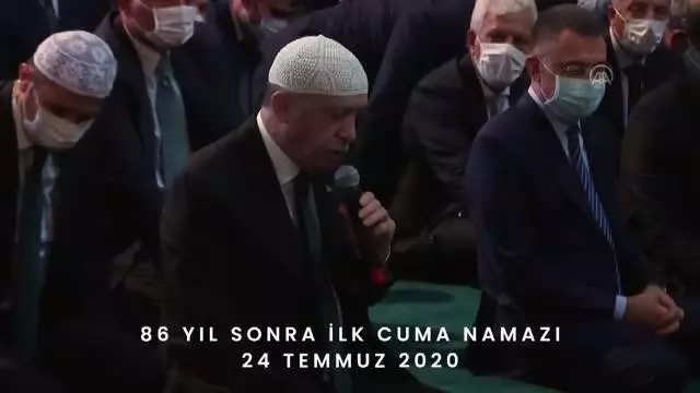 Cumhurbaşkanı Erdoğan'dan, Ayasofya-i Kebir Cami-i Şerifi'nin ibadete açılmasının yıl dönümü mesajı Açıklaması