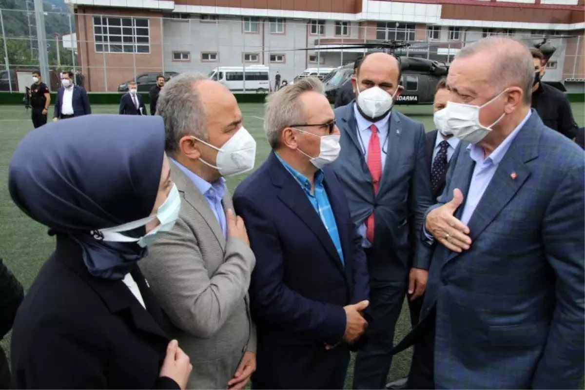 CUMHURBAŞKANIMIZ RECEP TAYYİP ERDOĞAN AFET BÖLGELERİNİ İNCELEMEK ÜZERE BABA OCAĞI RİZE'YE GELDİ…