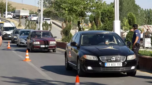 Erciş'te droneli trafik denetimi