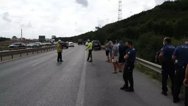 Şile yolunda trafik kazası: İtfaiye termal kamera ile yaralı aradı