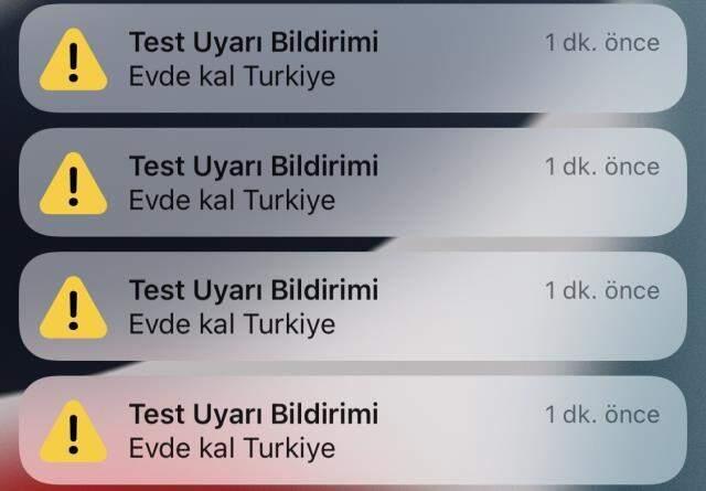 evde kal türkiye uyarısı