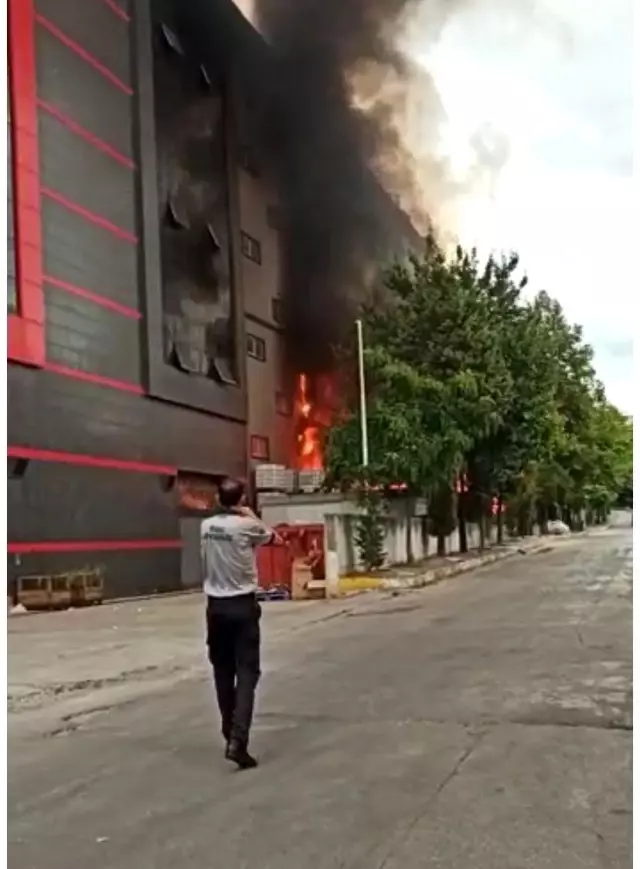 Son dakika haber | Tuzla'da kozmetik fabrikasında yangın çıktı