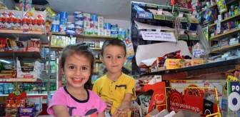 25 yıllık bakkal 'askıda bozuk para' kampanyasıyla çocukları sevindiriyor