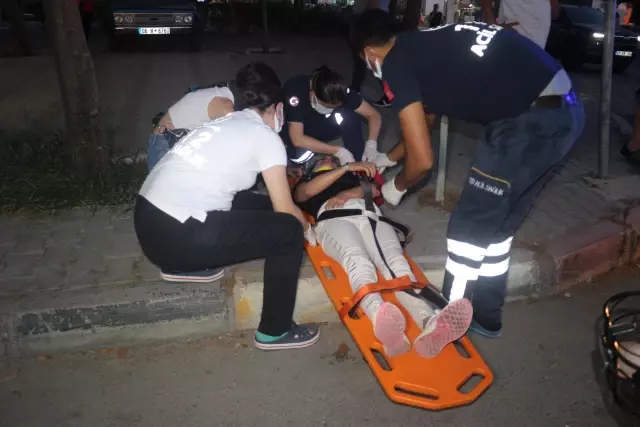 Otomobil elektrikli bisikletle çarpıştı: 1 yaralı