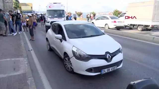 Son dakika haber! Fatih'te, zincirleme trafik kazasında motosiklet sürücüsü yaralandı