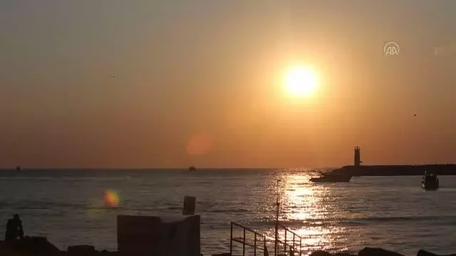 Kuşadası'nda gün batımı