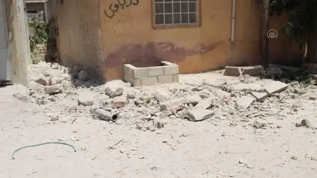 Tel Rıfat'taki YPG/PKK'lı teröristlerin Afrin'e saldırısında 7 sivil yaralandı
