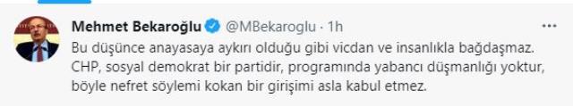 CHP'de mülteci çatlağı! Mehmet Bekaroğlu, partinin ideolojisini hatırlatarak, Tanju Özcan'a yüklendi