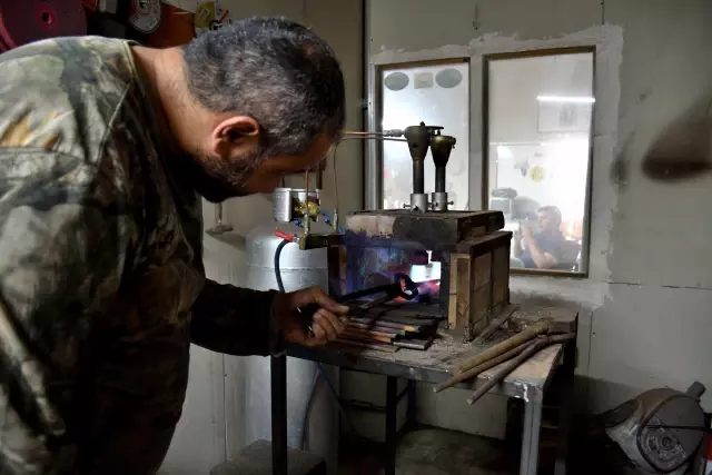 Abdulsamet ustanın bıçakları yurt dışında da alıcı buluyor