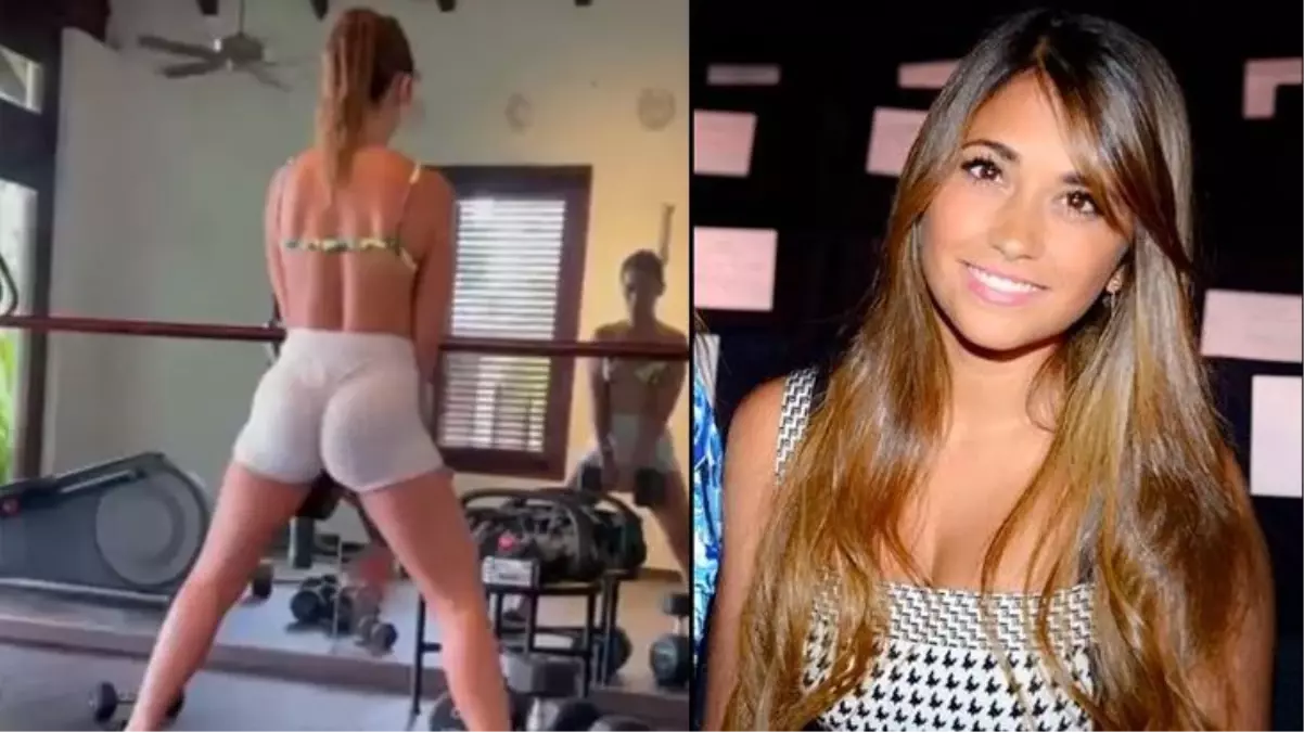 Messi, paylaşımıyla tüm dikkatleri üzerine çekti! Eşi Antonella Roccuzzo'nun spor yaptığı anlar büyük ilgi gördü