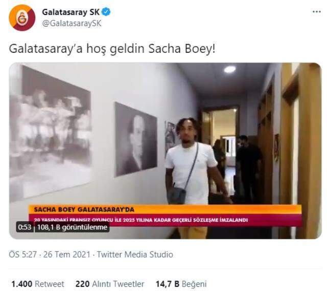 Son Dakika: Galatasaray, Sacha Boey ile 4 yıllık anlaşmaya vardı