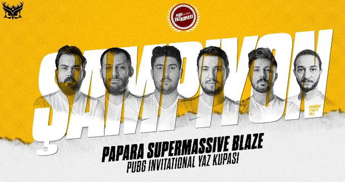 Supermassive Blaze, PUBG Invitational Yaz Kupası şampiyonu!
