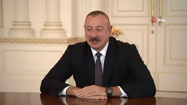 Azerbaycan Cumhurbaşkanı Aliyev, TBMM Başkanı Şentop'u kabul etti