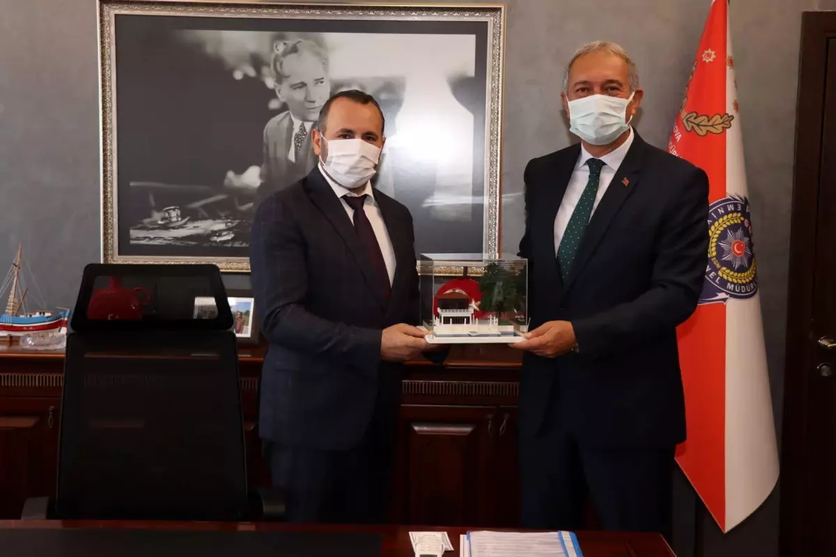 BAŞKAN VEKİLİ TUTUK'TAN EMNİYET MÜDÜRÜ TOPALOĞLU'NA ZİYARET