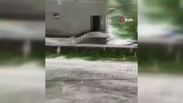 Birden bastırdı, her yer beyaza büründü