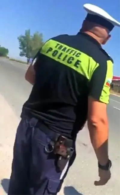 Bulgar polisinin zorbalığı kamerada