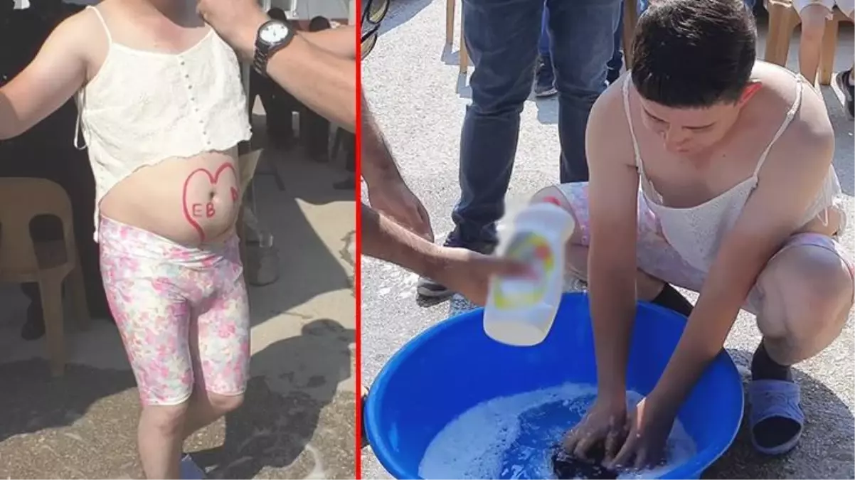 Damada görülmemiş eziyet kamerada! Kadın kıyafeti giydirip çamaşır yıkattılar