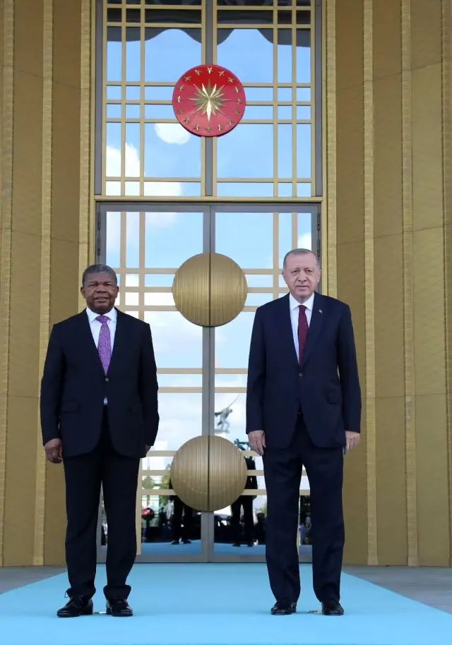 Cumhurbaşkanı Erdoğan, Angola Cumhurbaşkanı Laurenço'yu resmi törenle karşıladı