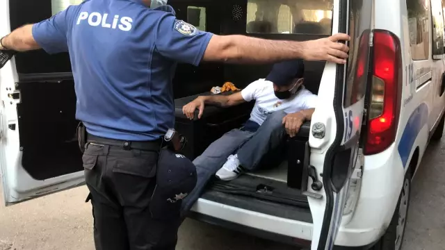Hırsızlık şüphelisi kaçmak istediği sırada bileği kırılınca yakalandı