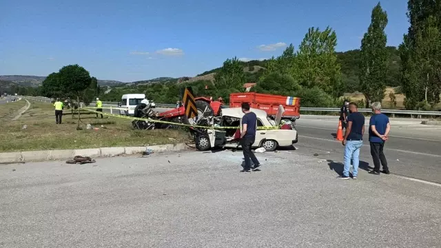 Çorum'da trafik kazası: 1 ölü, 4 yaralı