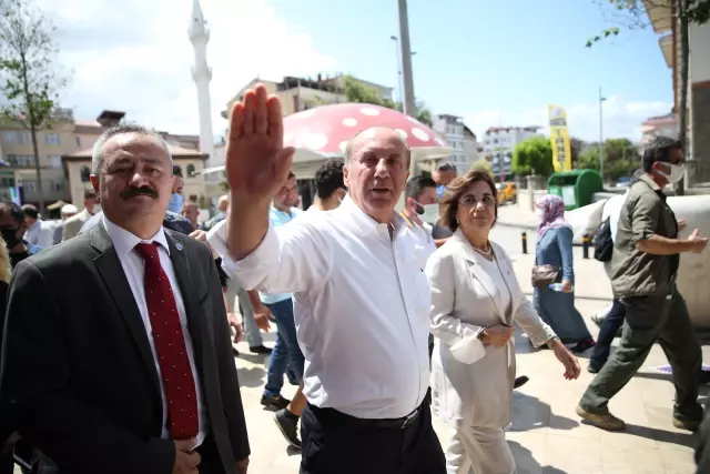 Memleket Partisi Genel Başkanı Muharrem İnce, esnafı ziyaret etti