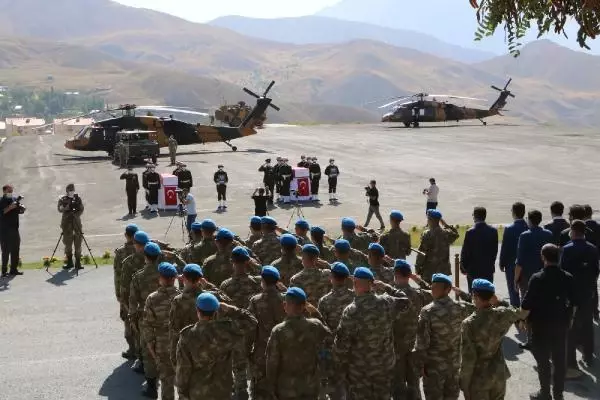 Son dakika haberleri! ŞEHİT TEĞMEN VE UZMAN ÇAVUŞ, MEMLEKETLERİNE UĞURLANDI