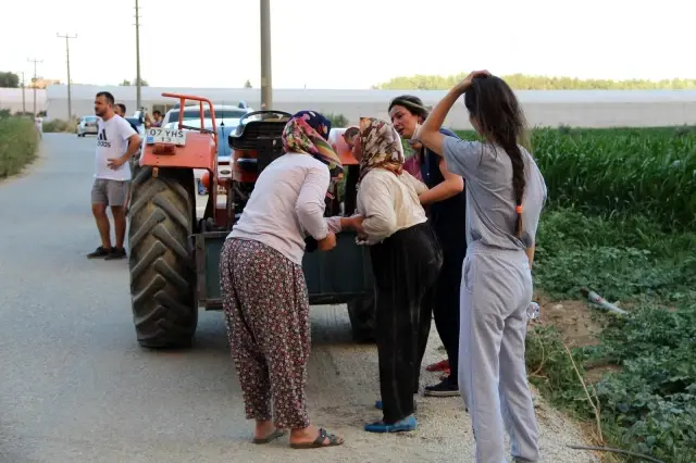 Manavgat'taki yangında sera ve ağaçları yanan kadınlar gözyaşlarına boğuldu