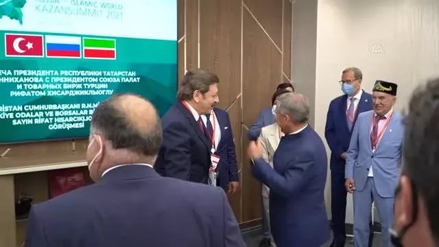 Son dakika: TOBB Başkanı Hisarcıklıoğlu, Tataristan Cumhurbaşkanı ile görüştü
