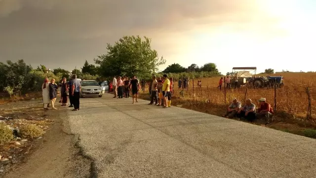 Son dakika haber | Yangın bölgesinde köylülerin tedirgin bekleyişi sürüyor