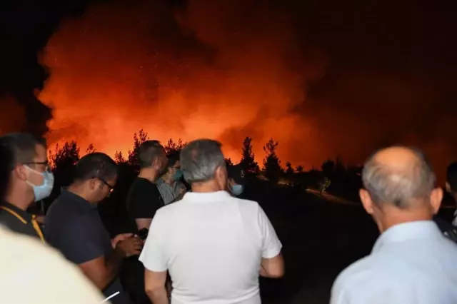 Marmaris'te çıkan orman yangınına müdahale ediliyor