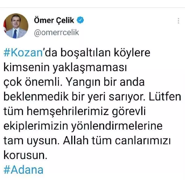 AK Parti'li Çelik: Görevlilerimizin yönlendirmelerine tam uyulmalı
