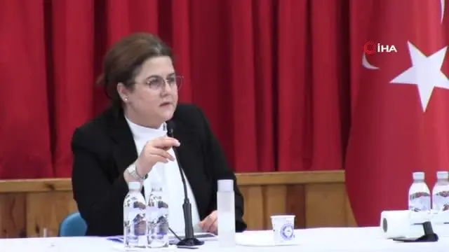 Aile ve Sosyal Hizmetler Bakanı Yanık Arhavi'deki sel bölgesinde incelemelerde bulundu