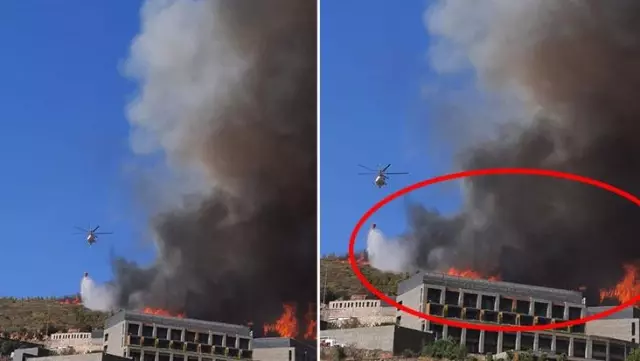 Alevlerin sardığı Bodrum'da korkulan oldu! Yangın lüks otele sıçradı