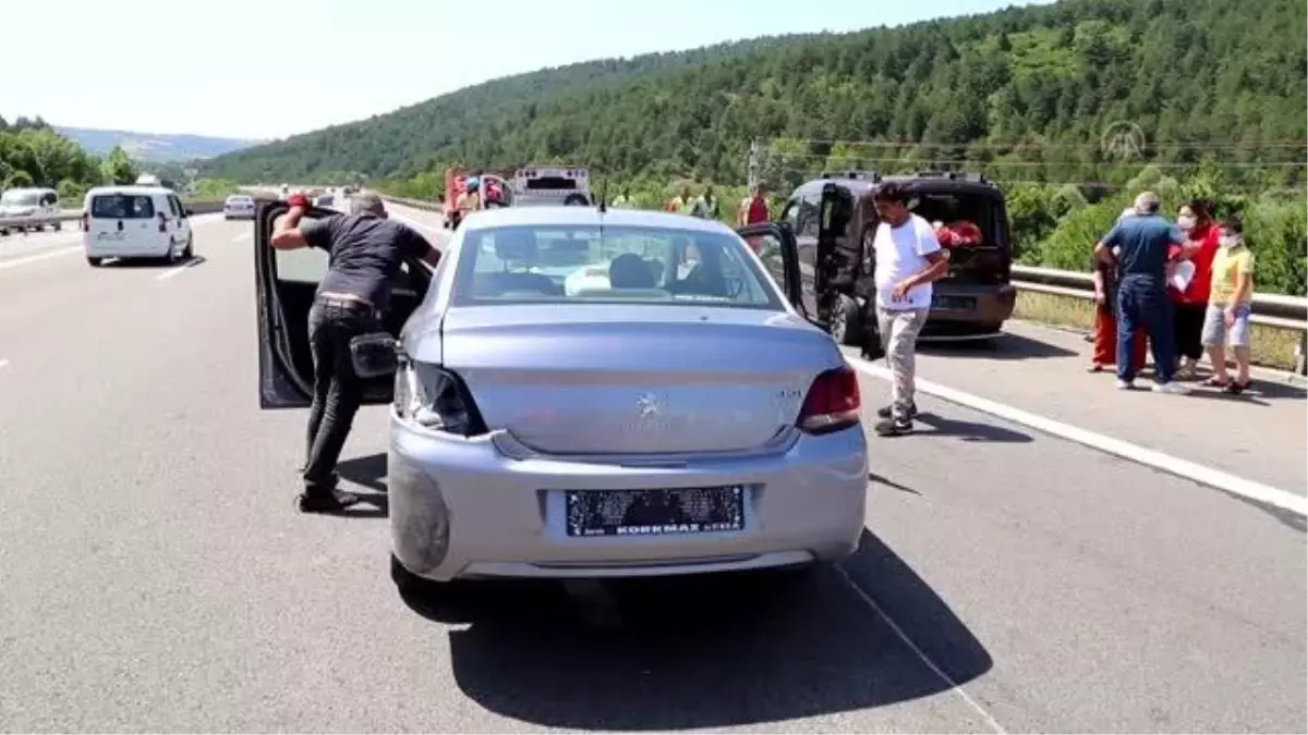 Son dakika haber! Anadolu Otoyolu'nda zincirleme trafik kazası: 3 yaralı