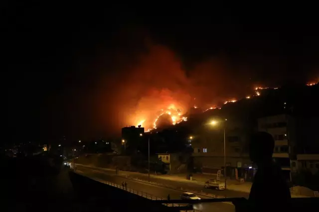 Son dakika haberi... Aydıncık'taki yangın yerleşim yerlerini tehdit etmeye başladı