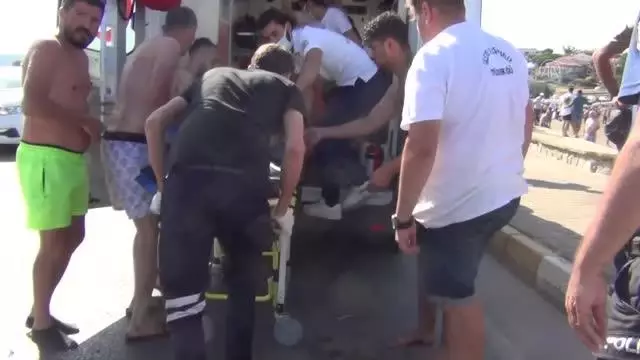BALIKESİR - Ayvalık'ta boğulma tehlikesi geçiren kişi kurtarıldı