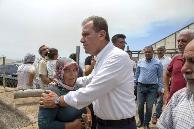 Son dakika haber: Başkan Seçer, Silifke ve Aydıncık'taki yangın bölgelerini inceledi