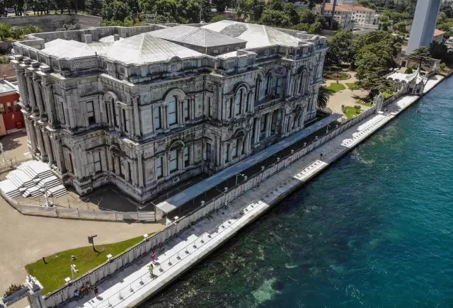 (DRONE) Beylerbeyi Sarayı'nın 113 metrelik rıhtımı ziyarete açıldı