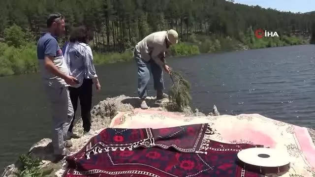 Doğada müzik ile terapi yapıldı