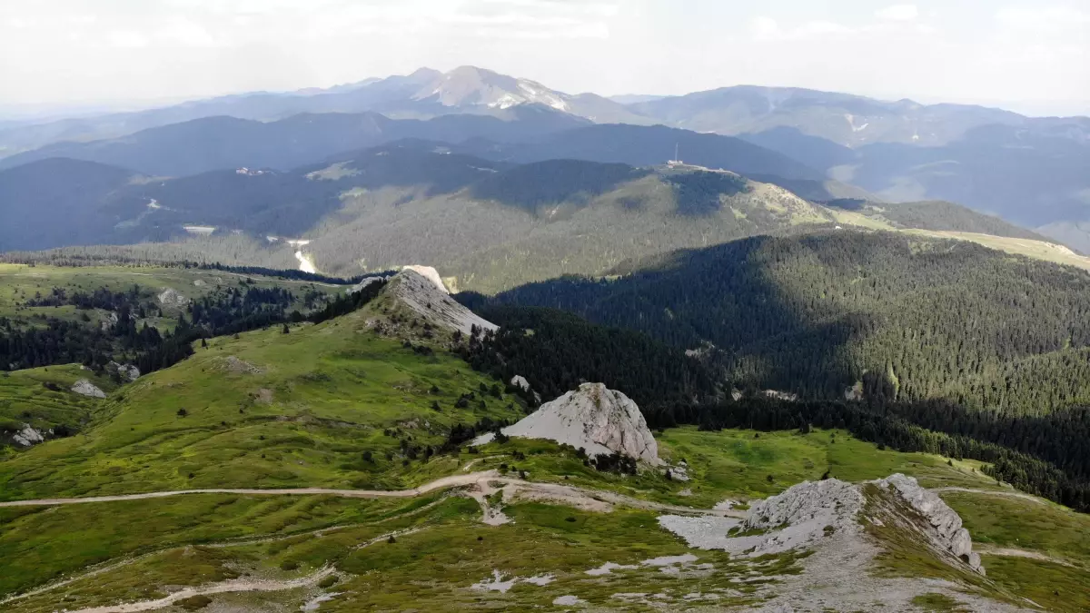 Ilgaz Dağı kışın kayakçıları, yazın serinlemek isteyen doğaseverleri ağırlıyor